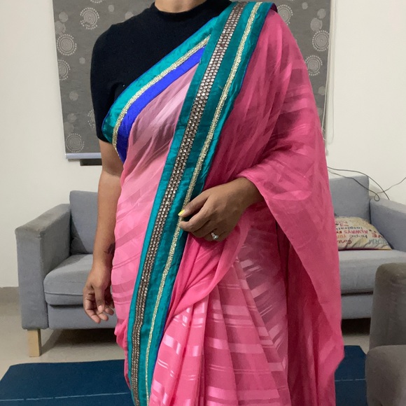 Other - Ombré pink fancy saree